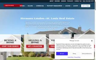Hermann London Real Estate Group of Webster Groves website