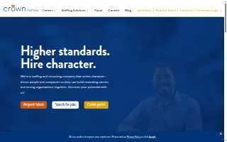 Crown Staffing of Wentzville website