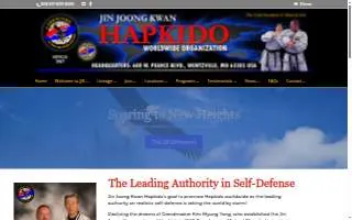 Hapkido Jin Joong Kwan, Inc website