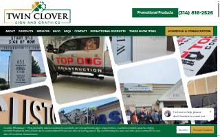 Twin Clover Sign and Graphics