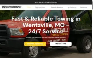 Wentzville Towing Company website