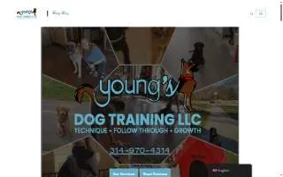 Youngs Dog Training LLC of Wentzville website