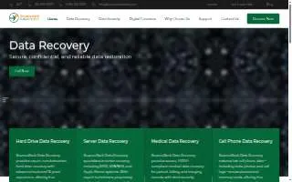 BounceBack Data Recovery website