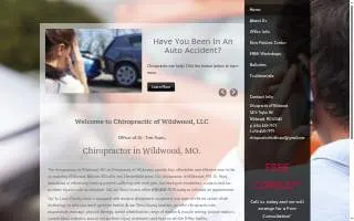 Chiropractic of Wildwood website