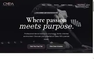 Creative Movement Dance Academy website