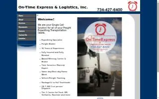 Ontime Express, Inc. of Wildwood website