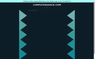 Computer Shack website