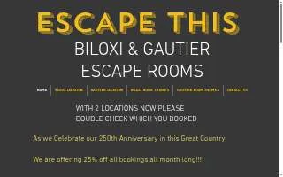 Escape This (Escape Rooms) website