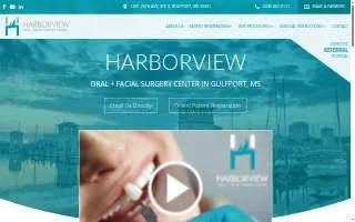 Harborview Oral & Facial Surgery Center website