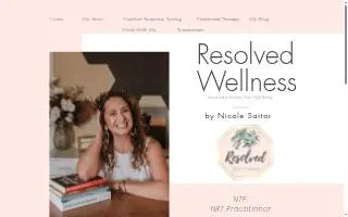 Resolved Wellness website