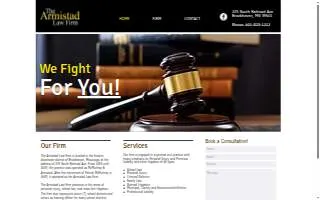 Armistad Law Firm website