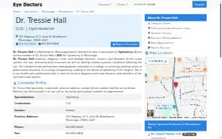 Hall Tressie OD website