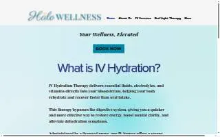 Halo Wellness website