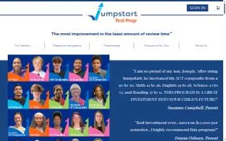Jumpstart Test Prep website