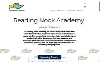 Reading Nook Academy website