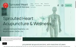 Sprouted Heart Acupuncture and Wellness of Brookhaven website