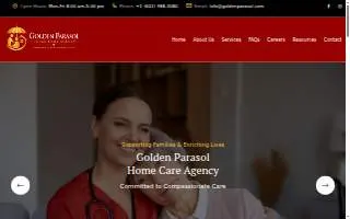 Golden Parasol Healthcare Services, LLC website