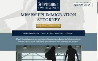 Schwindaman Law Firm PLLC of Byram website