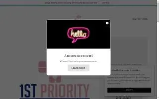 1st Priority Medical Clinic website