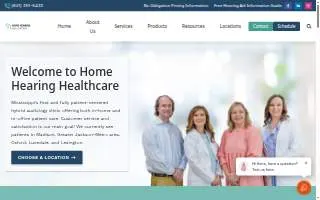 Home Hearing Healthcare of Canton website