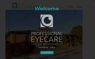 Professional Eyecare Associates website