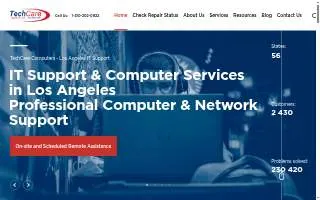 TechCare Computers of Canton website