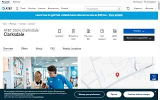 AT&T Store of Clarksdale website