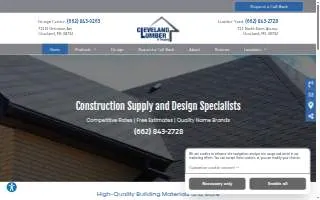 Cleveland Lumber & Supply Co. website