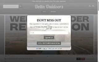 Delta Outdoors website
