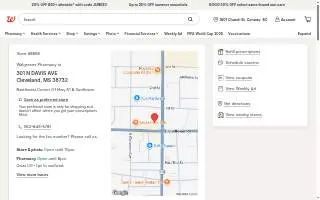 Walgreens of Cleveland website