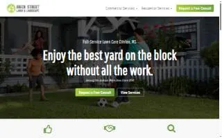 Brick Street Lawn and Landscape website