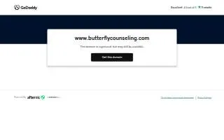 Butterfly Counseling website