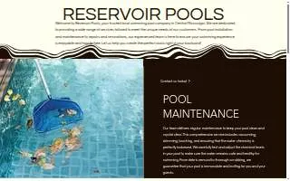 Reservoir Pools of Clinton website