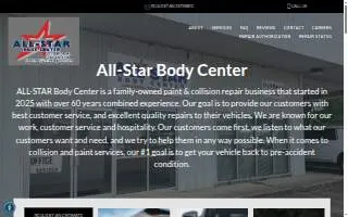 All-Star Body Center website