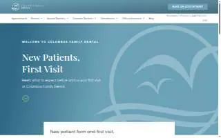 Columbus Family Dental website