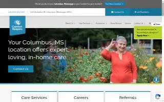 Comfort Keepers of Columbus website