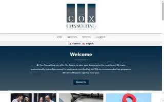 Cox Consulting Services, Inc. website