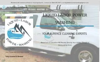 Liquid Labor Power Washing of Columbus website