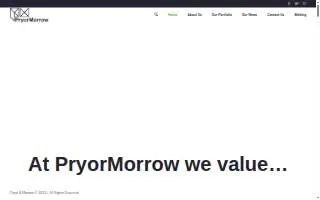 PryorMorrow PC website