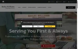 Bailey Williams Insurance, Inc. website