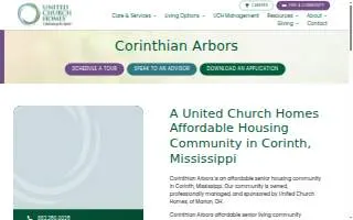 Corinthian Arbors website