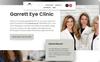 Garrett Eye Clinic website