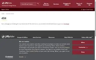 Jiffy Lube of Corinth website