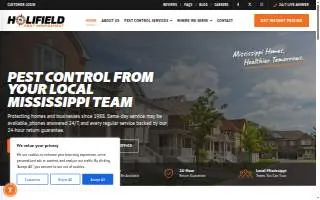 Holifield Pest Management - Biloxi website