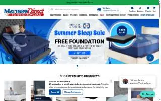 Mattress Direct - D'Iberville website