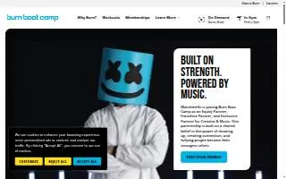 Burn Boot Camp of Flowood website