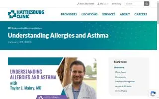 Hattiesburg Clinic Allergy, Asthma & Immunology - Flowood website
