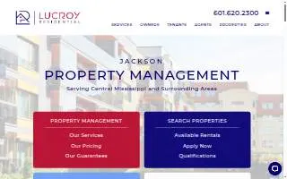 Lucroy Residential of Flowood website