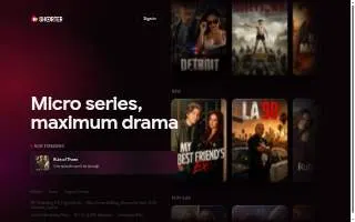 Shorter Productions website
