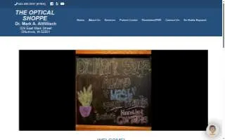 The Optical Shoppe of Flowood website